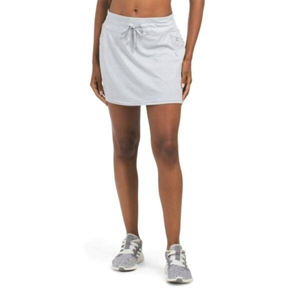 New Kyodan Women's Built-in Shorts Elastic Waistband Zippered Pocket Skort - Picture 2 of 9